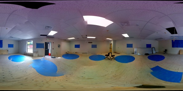 Click on the images to see a 360 panoramic view of the classroom